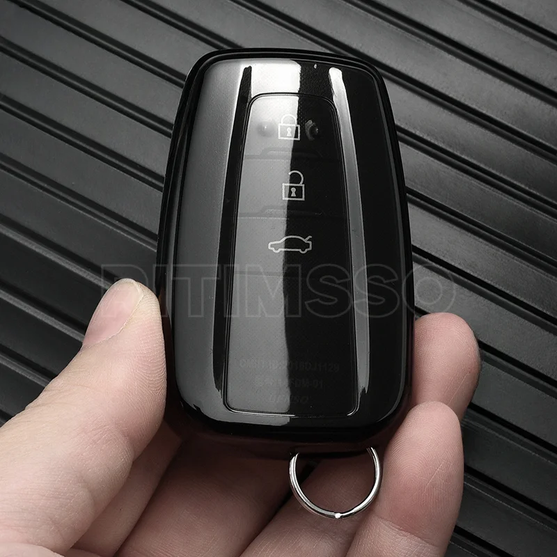 Tpu Car Key Cover for Toyota Corolla Rav4 Camry 70 Prado RAV 150 2 3 4 Buttons Key Case Holder Accessories Shell 2019 2020 2021