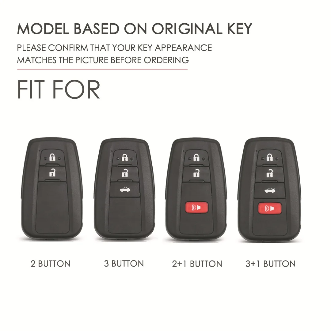 Tpu Car Key Cover for Toyota Corolla Rav4 Camry 70 Prado RAV 150 2 3 4 Buttons Key Case Holder Accessories Shell 2019 2020 2021