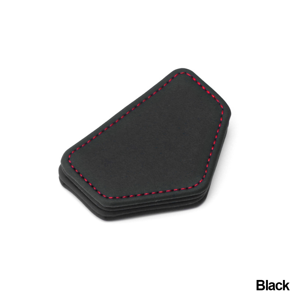 Colorful Car Seat Belt Clips Mini Magnetic Safety Belts Limiter Universal PU Leather Fixed Clip Car Accessories Interior 50x75mm