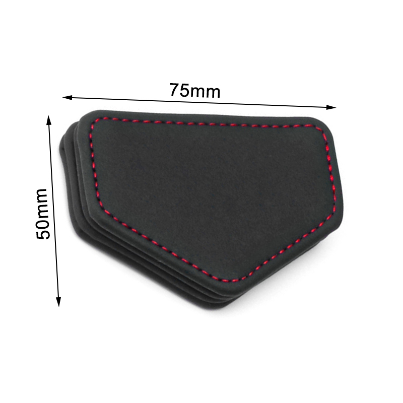 Colorful Car Seat Belt Clips Mini Magnetic Safety Belts Limiter Universal PU Leather Fixed Clip Car Accessories Interior 50x75mm