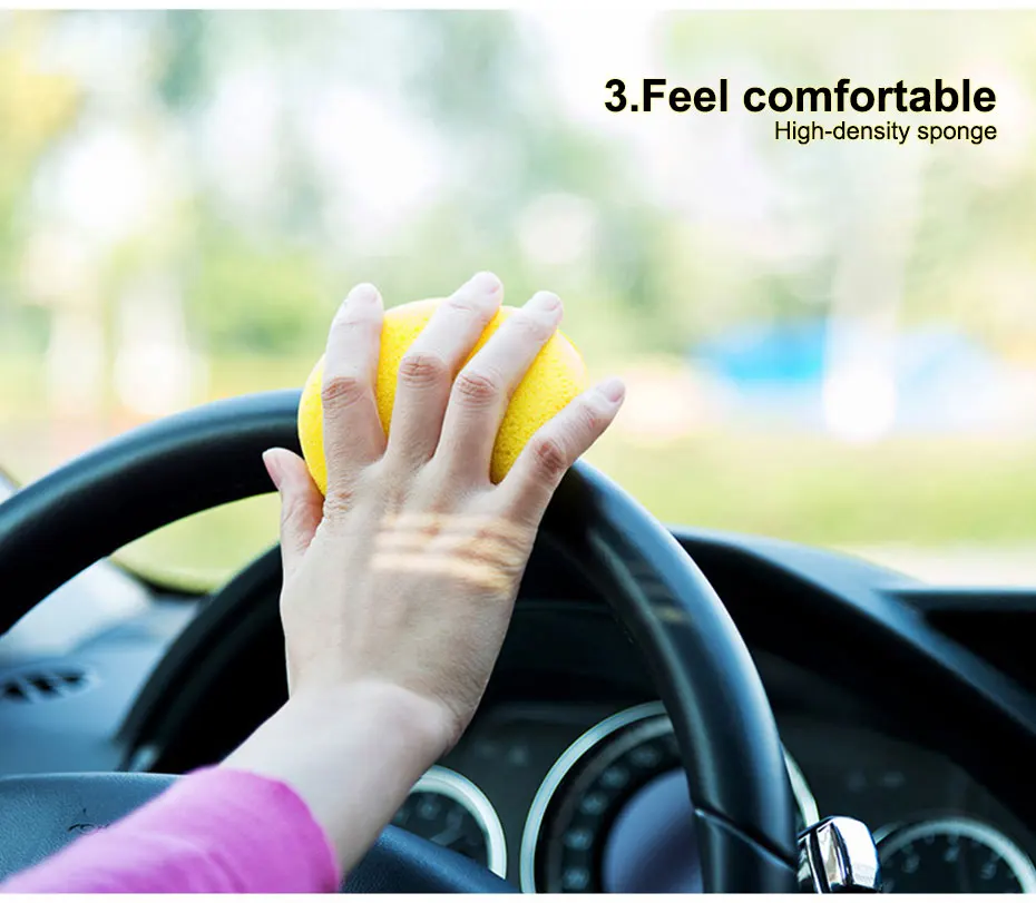 SEAMETAL 12pcs Car Round Waxing Polish Sponges High Density Foam Applicator Pads Polishing Sponges for Car Detailing Tools
