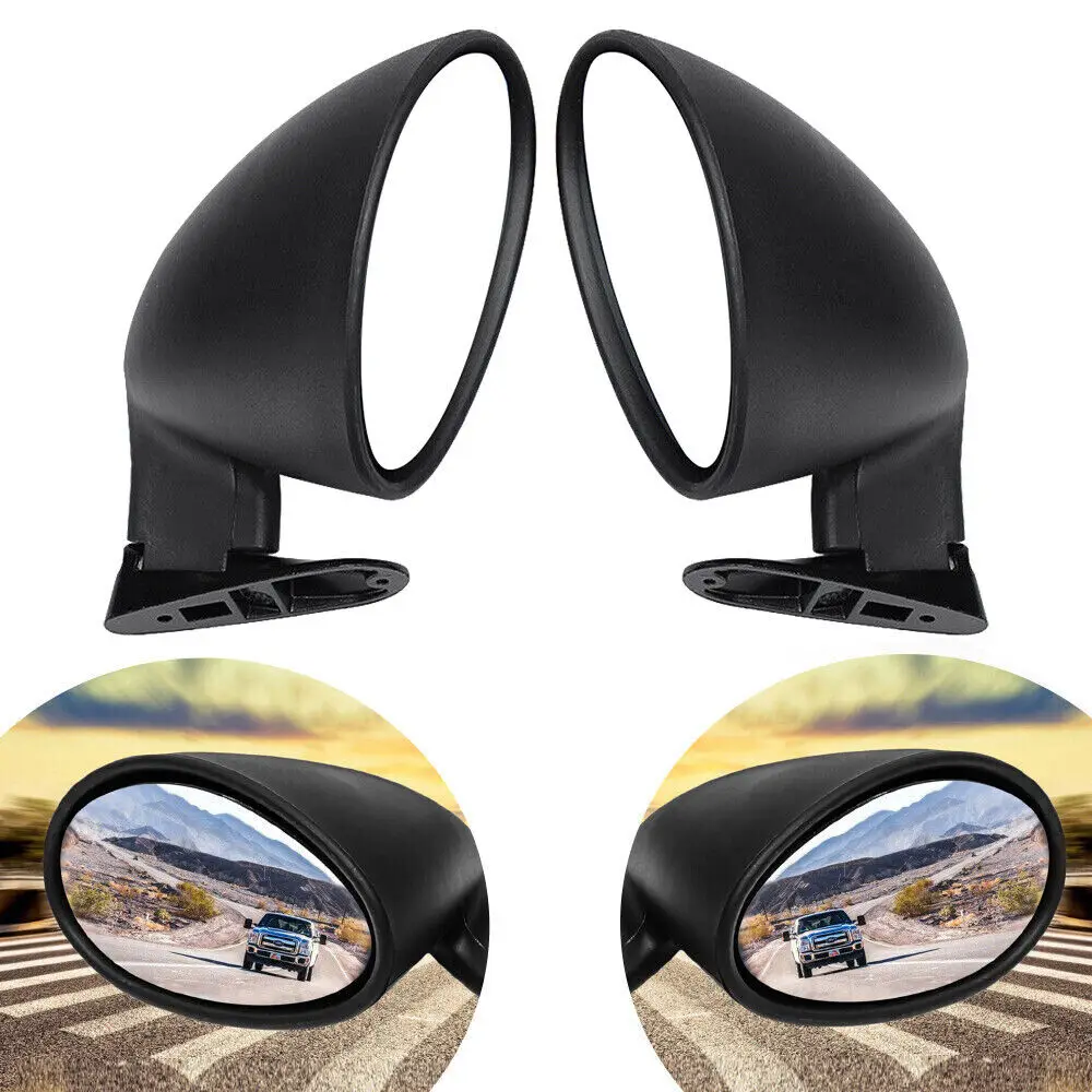 2x California Style Car Racing Side Wing Mirror Universal Classic Retro Bullet Rearview Mirror Kit For Car Replacement