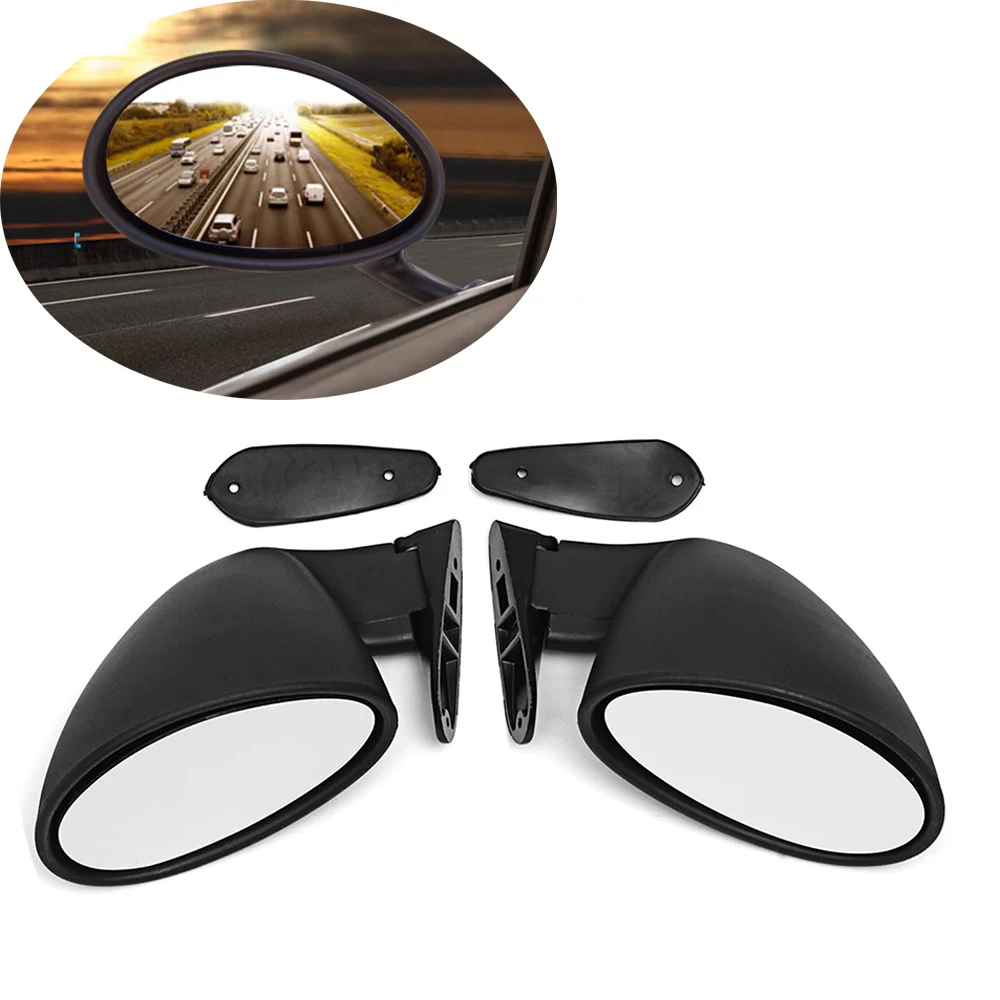 2x California Style Car Racing Side Wing Mirror Universal Classic Retro Bullet Rearview Mirror Kit For Car Replacement