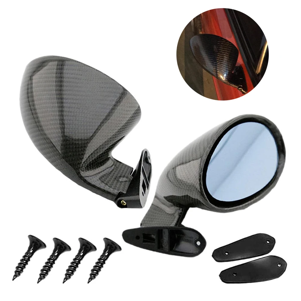 2x California Style Car Racing Side Wing Mirror Universal Classic Retro Bullet Rearview Mirror Kit For Car Replacement