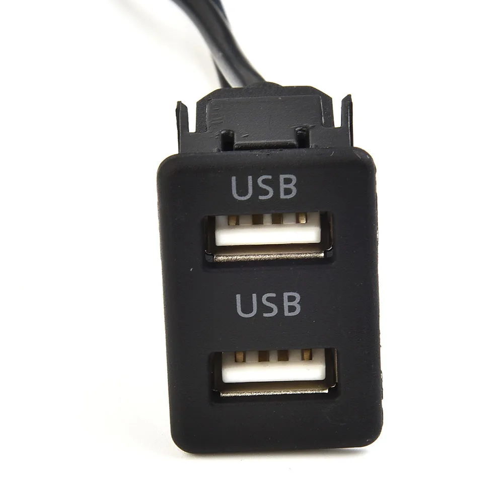 Universal Car Dash Flush Mount USB Port Panel Auto Boat 100cm Extension Cable Adapter For Toyota For Mitsubishi