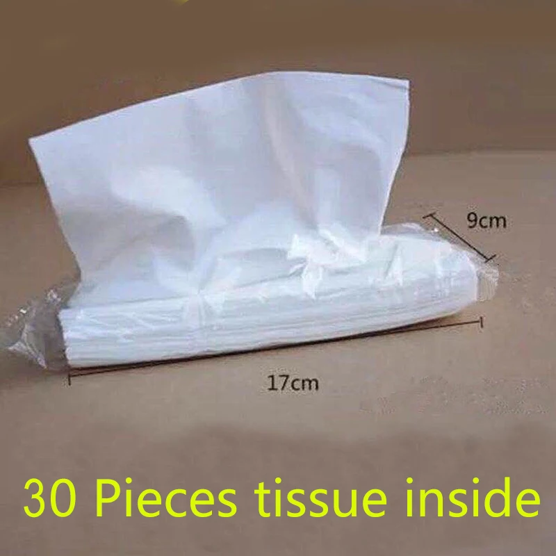 4 Pack Car Tissue With 30 Sheets Tissue In Side Per Pack For Car Tissue Box Paper Refill For Vehicle Home Bathroom Usage