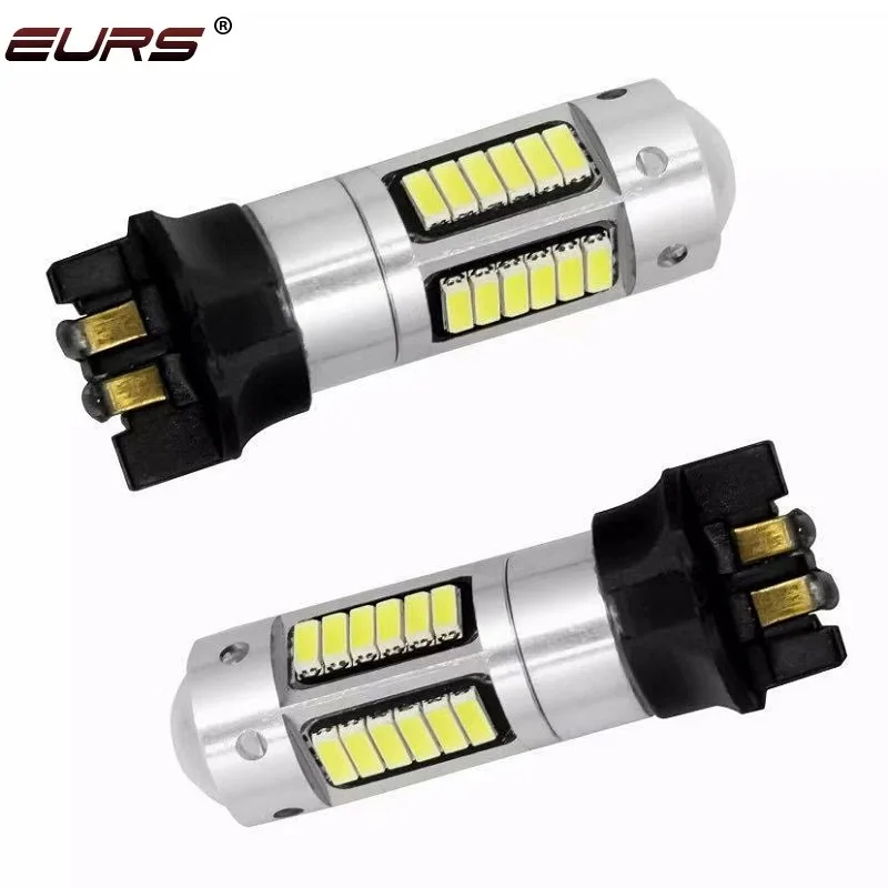 2pcs PW24W PWY24W Led Turn Signal Lamp 4014 30smd DRL Daytime Running Lights CANBUS Car LED Fog Lamp White Red Amber Blue