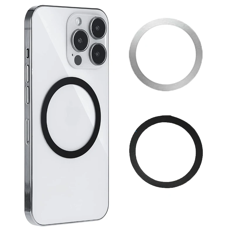 Universal Metal Rings Plate Magnetic Wireless Charger Sticker for Magsafe Wireless Charger Car Phone Holder Sheet phone holder