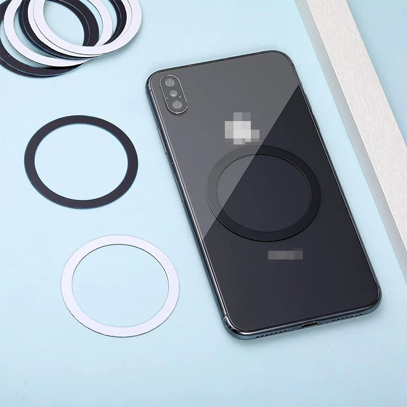 Universal Metal Rings Plate Magnetic Wireless Charger Sticker for Magsafe Wireless Charger Car Phone Holder Sheet phone holder