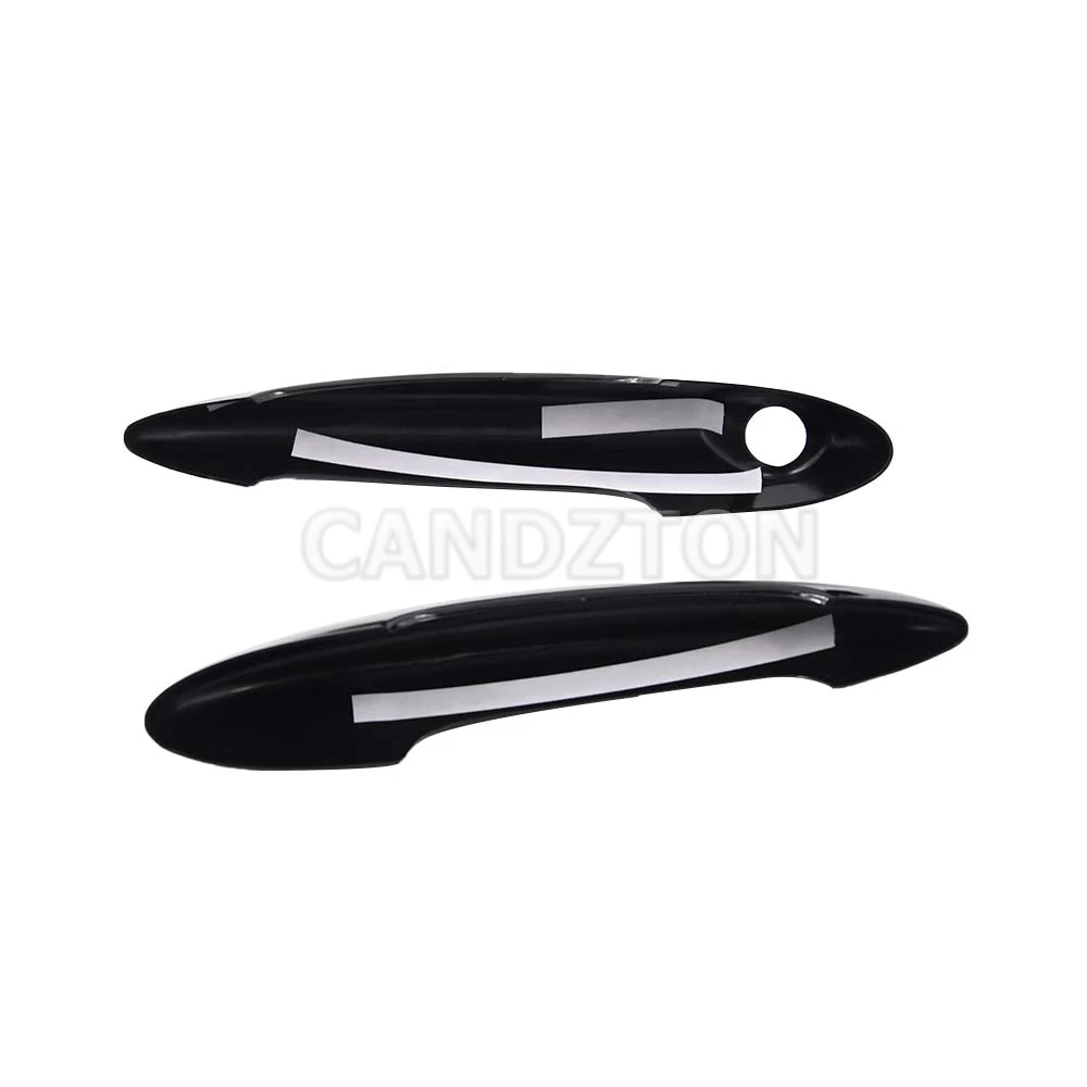 For BMW MINI R50 R52 R53 R55 R56 R57 R58 R59 New 1Pair Door Handle Black or Carbon Fiber Cover Easy Installation Car Accessories