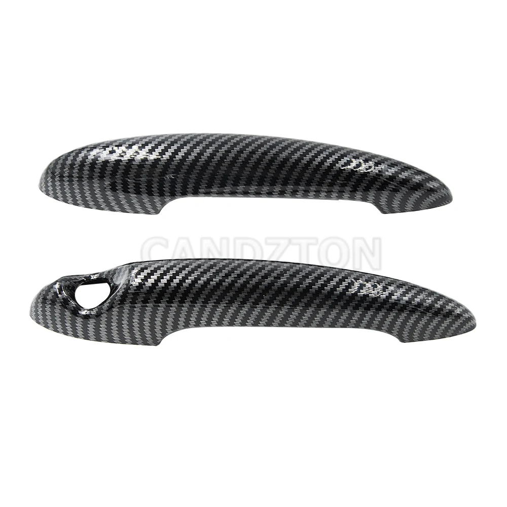 For BMW MINI R50 R52 R53 R55 R56 R57 R58 R59 New 1Pair Door Handle Black or Carbon Fiber Cover Easy Installation Car Accessories