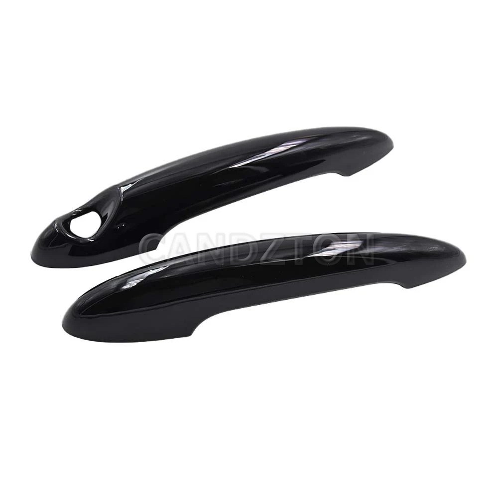For BMW MINI R50 R52 R53 R55 R56 R57 R58 R59 New 1Pair Door Handle Black or Carbon Fiber Cover Easy Installation Car Accessories