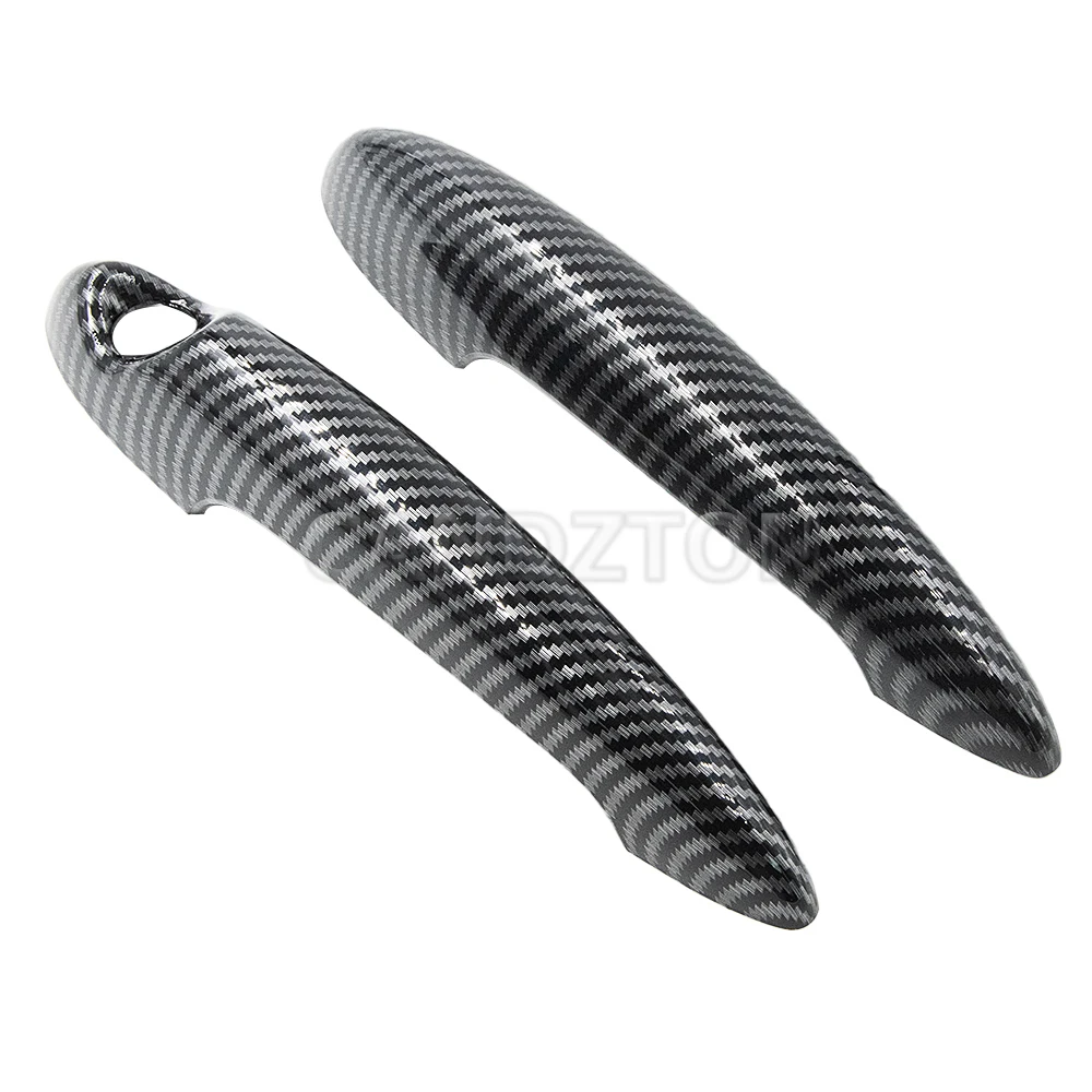 For BMW MINI R50 R52 R53 R55 R56 R57 R58 R59 New 1Pair Door Handle Black or Carbon Fiber Cover Easy Installation Car Accessories