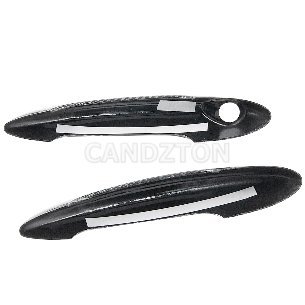 For BMW MINI R50 R52 R53 R55 R56 R57 R58 R59 New 1Pair Door Handle Black or Carbon Fiber Cover Easy Installation Car Accessories