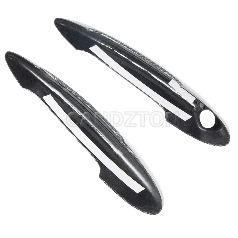For BMW MINI R50 R52 R53 R55 R56 R57 R58 R59 New 1Pair Door Handle Black or Carbon Fiber Cover Easy Installation Car Accessories