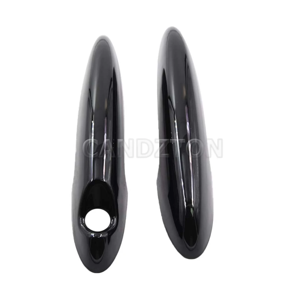 For BMW MINI R50 R52 R53 R55 R56 R57 R58 R59 New 1Pair Door Handle Black or Carbon Fiber Cover Easy Installation Car Accessories