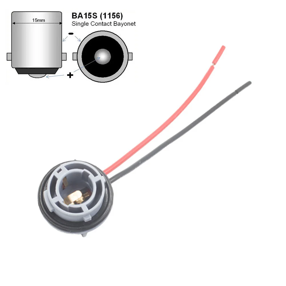 1PC 1156 BA15S BAU15S 1157 BAY15D Lamp Holder Bulbs PY21W P21W Adapter Base Socket Connector for Turn Signal Headlight Light