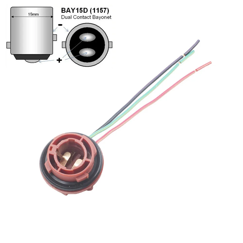 1PC 1156 BA15S BAU15S 1157 BAY15D Lamp Holder Bulbs PY21W P21W Adapter Base Socket Connector for Turn Signal Headlight Light