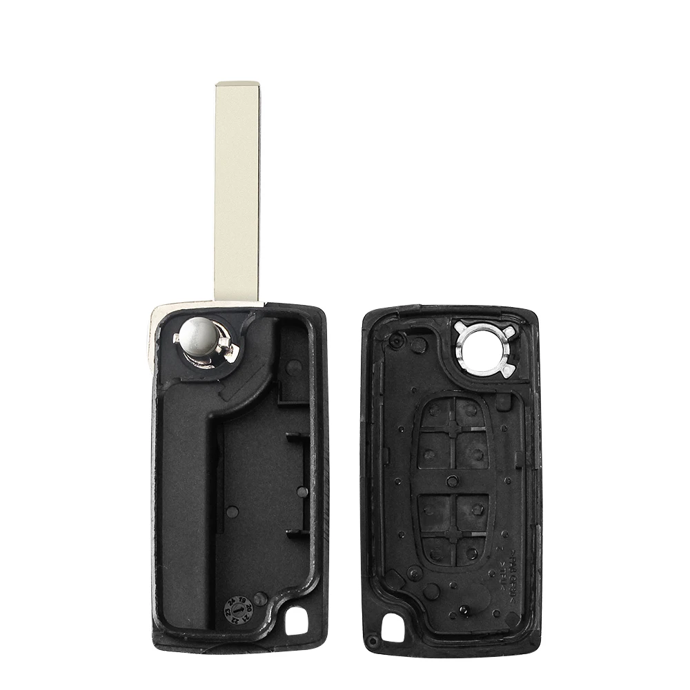 KEYYOU CE0523 Ce0536 For Peugeot 206 408 1/2/3/4/5/6/807 Partner For Citroen C1/2/3/4/5/6/7/8 Xsara Picasso Car Key Case