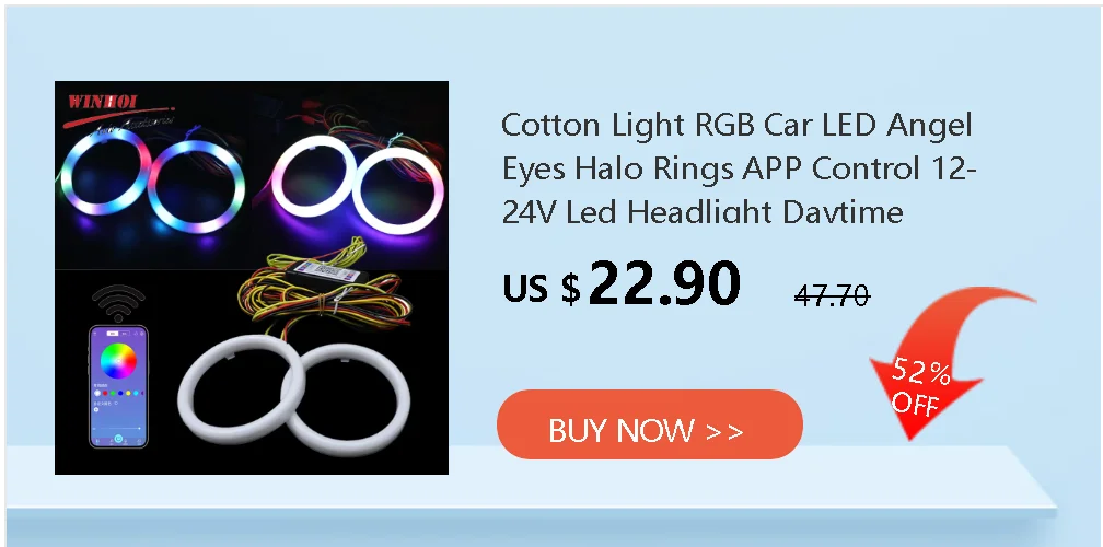 Scan Starting Led Car Hood Light Strip Decorative Lamp Flexible DRL Daytime Running Lights Auto Headlight Strips Car Assecories