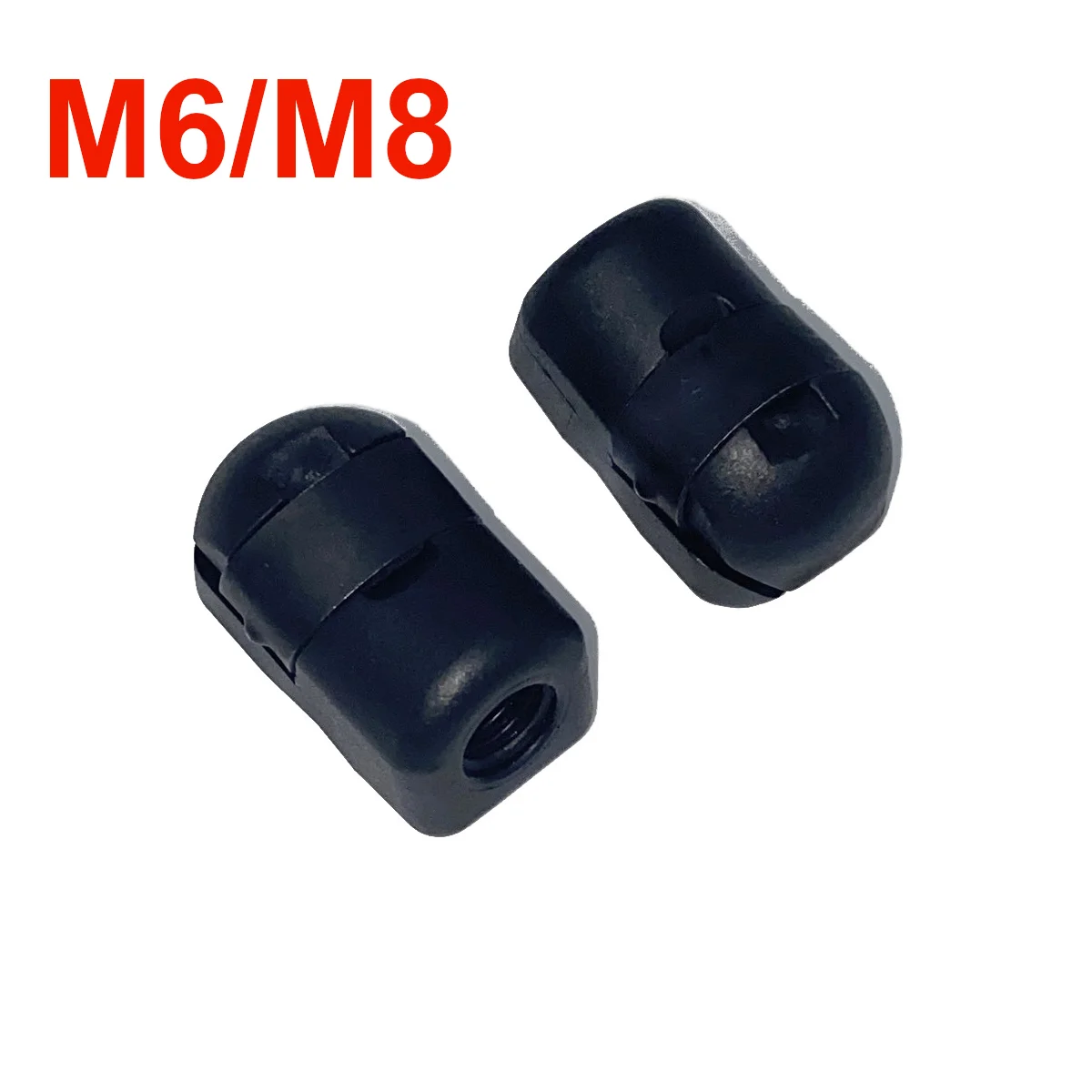 M6/M8 Female Thread End Fitting Connectors Ball Head for Car Strut Lift Supports Rod Damper Shock Replacement Fixed Accessories