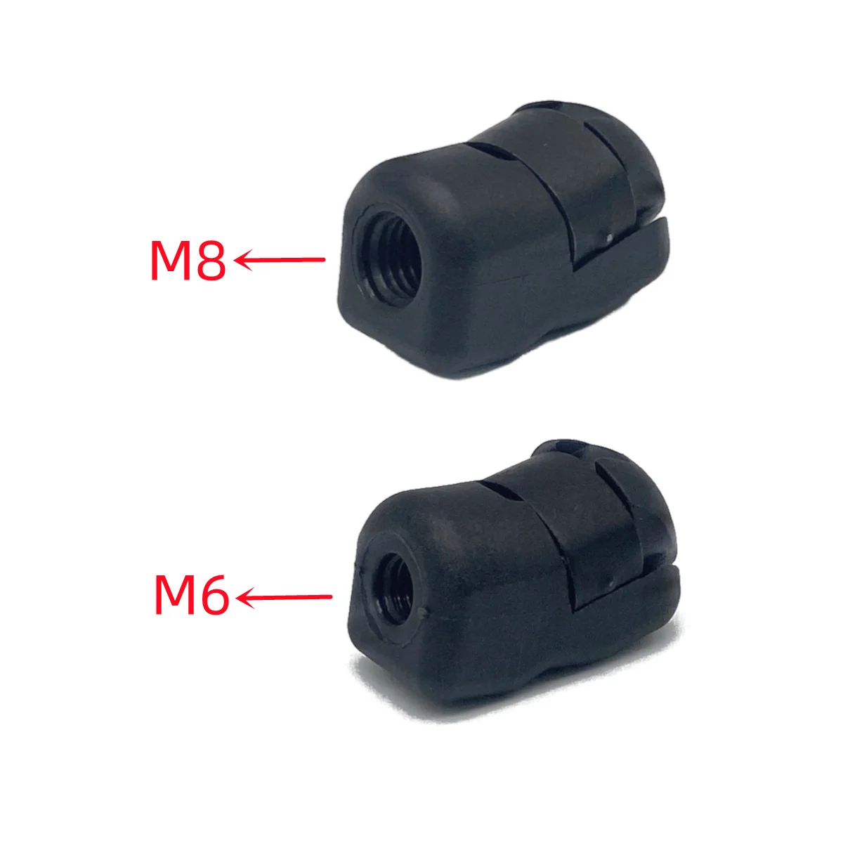 M6/M8 Female Thread End Fitting Connectors Ball Head for Car Strut Lift Supports Rod Damper Shock Replacement Fixed Accessories