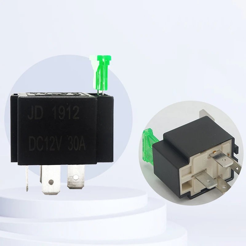 1PC 12V DC 4 Pin Car Automotive Fused Relay 30A Normally Open Relais 30A Fuse with 4pin/5Pin Backrest