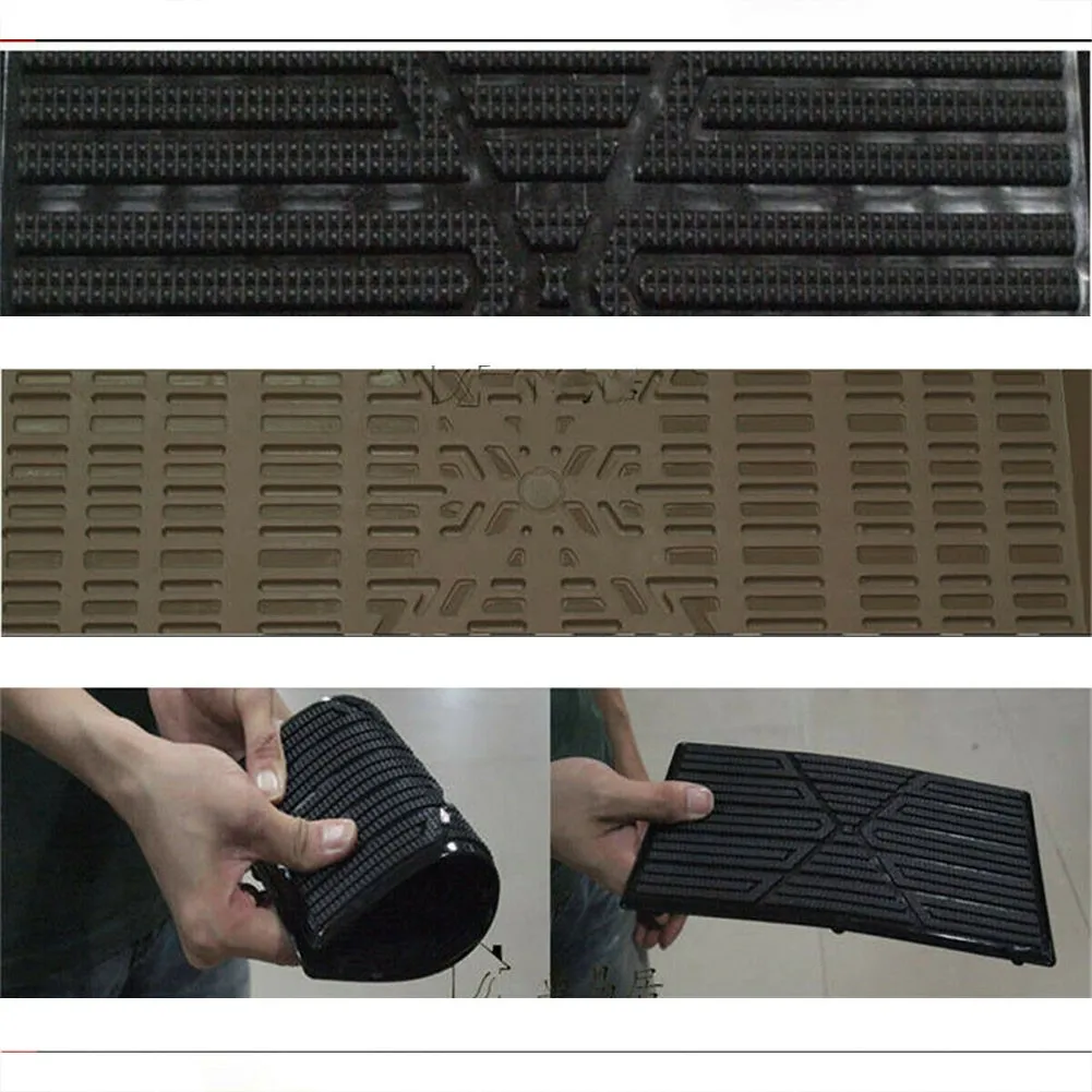 Car Carpet Plate Floor Pad Heel Foot Mat Pedal Patch Black PVC Waterproof Auto Anti-skid Pad Universal Interior Accessories
