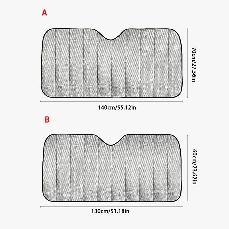 Car Front Window Sunshade UV Protection Shade Sun Protector Windshield Visor Cover Auto Curtain Sunshade Access(folded shipping)