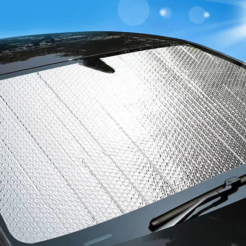 Car Front Window Sunshade UV Protection Shade Sun Protector Windshield Visor Cover Auto Curtain Sunshade Access(folded shipping)