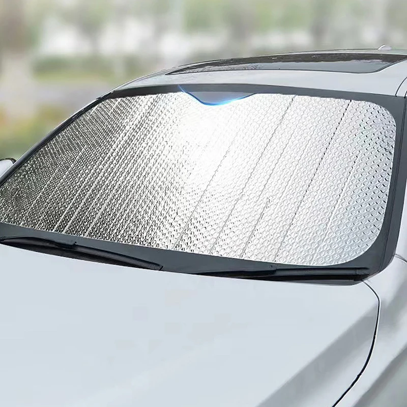 Car Front Window Sunshade UV Protection Shade Sun Protector Windshield Visor Cover Auto Curtain Sunshade Access(folded shipping)