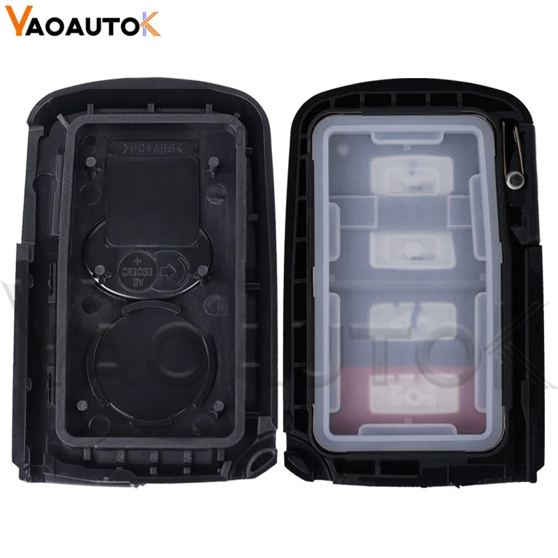 Smart Remote Key Shell Case Fob For Toyota Avalon Camry RAV4 2012-2015 With Insert Key 2/3/4 Buttons Car Key Shell With Blade
