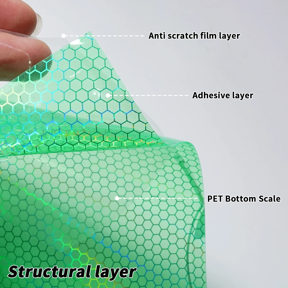 Car Motorcycle Vinyl Wrap Foil Laser Honeycomb Headlight Taillight Tint Film Modify Color Changing Stickers Car Styling