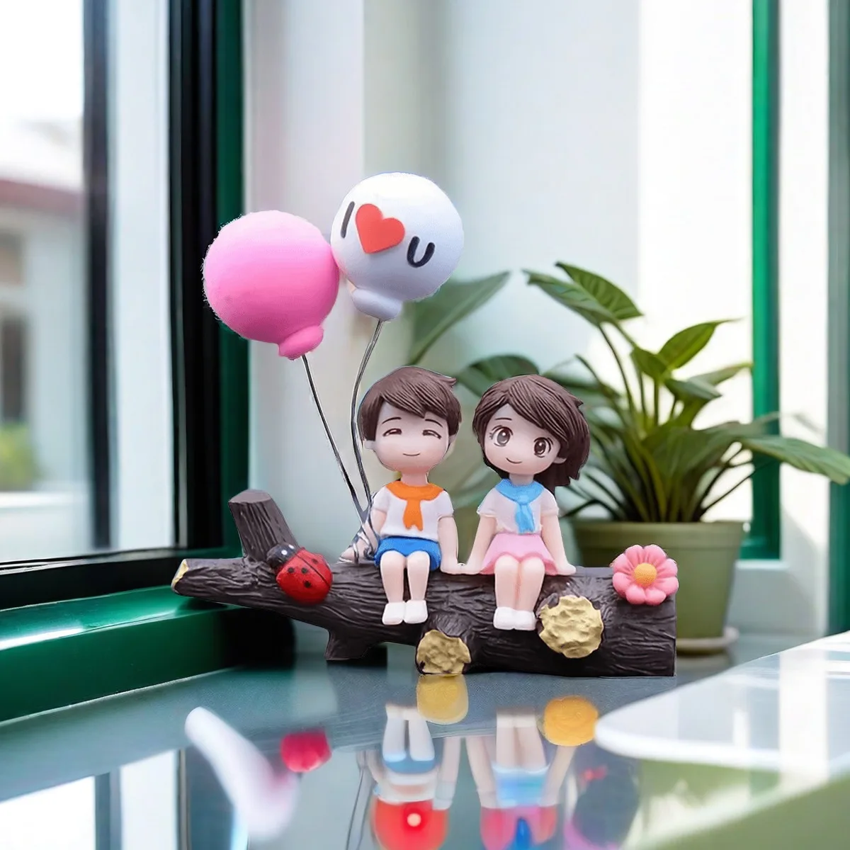 1pc New Tree Branch Couple Car Decoration Creative Car Decoration Fashion Creative Car Accessories Automotive ornaments
