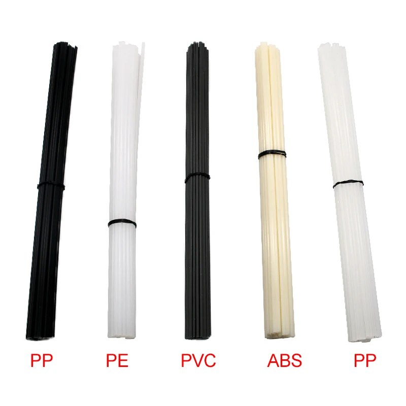 20PCS Plastic welding rods ABS/PP/PVC/PE Welding Sticks 5x2mm for Plastic Welder gun Bumper Repair Welding Supplies 20CM