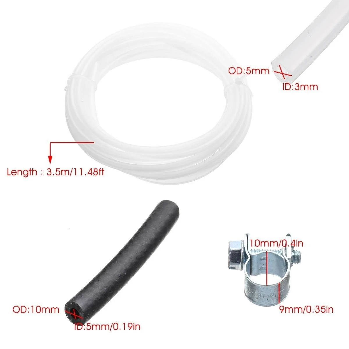 Car Air Parking Heater Tube Replacement Fuel Pipe Line Hose Clip Oil Fuel Filter 89031118 For Webasto Eberspacher Diesel Heater