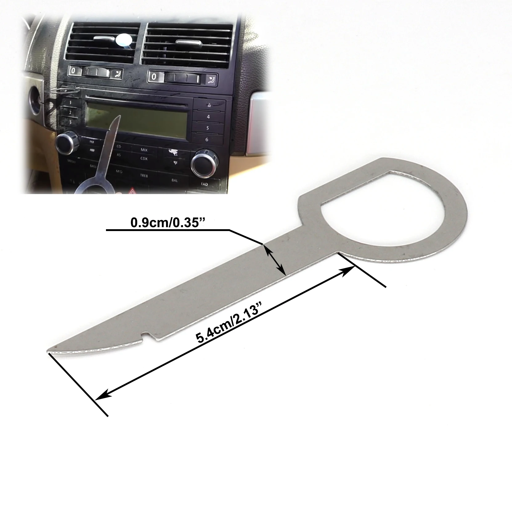 4x For Ford VW Tourareg Audi Skoda Mercedes Benz CD Stereo Radio Removal Extractor Key Release Pin Install Tool Car Accessories