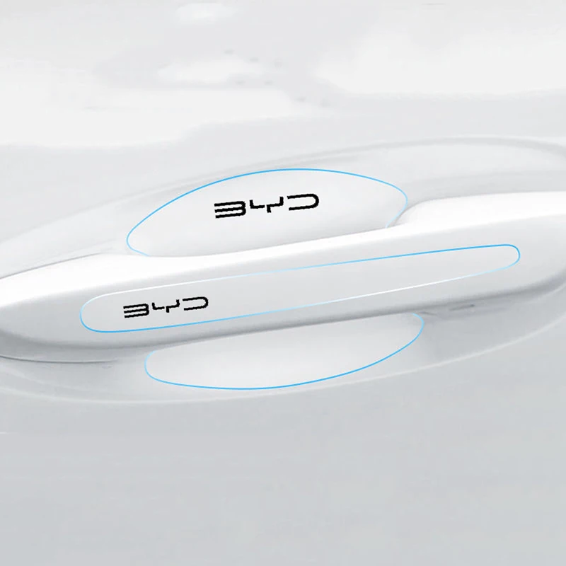 8pcs Car Door Bowl Handle Anti-collision Stickers for BYD Atto 3 EV Yuan Plus Song Plus Dmi Dolphin Seal Tang Han Qin F3 E6 Act
