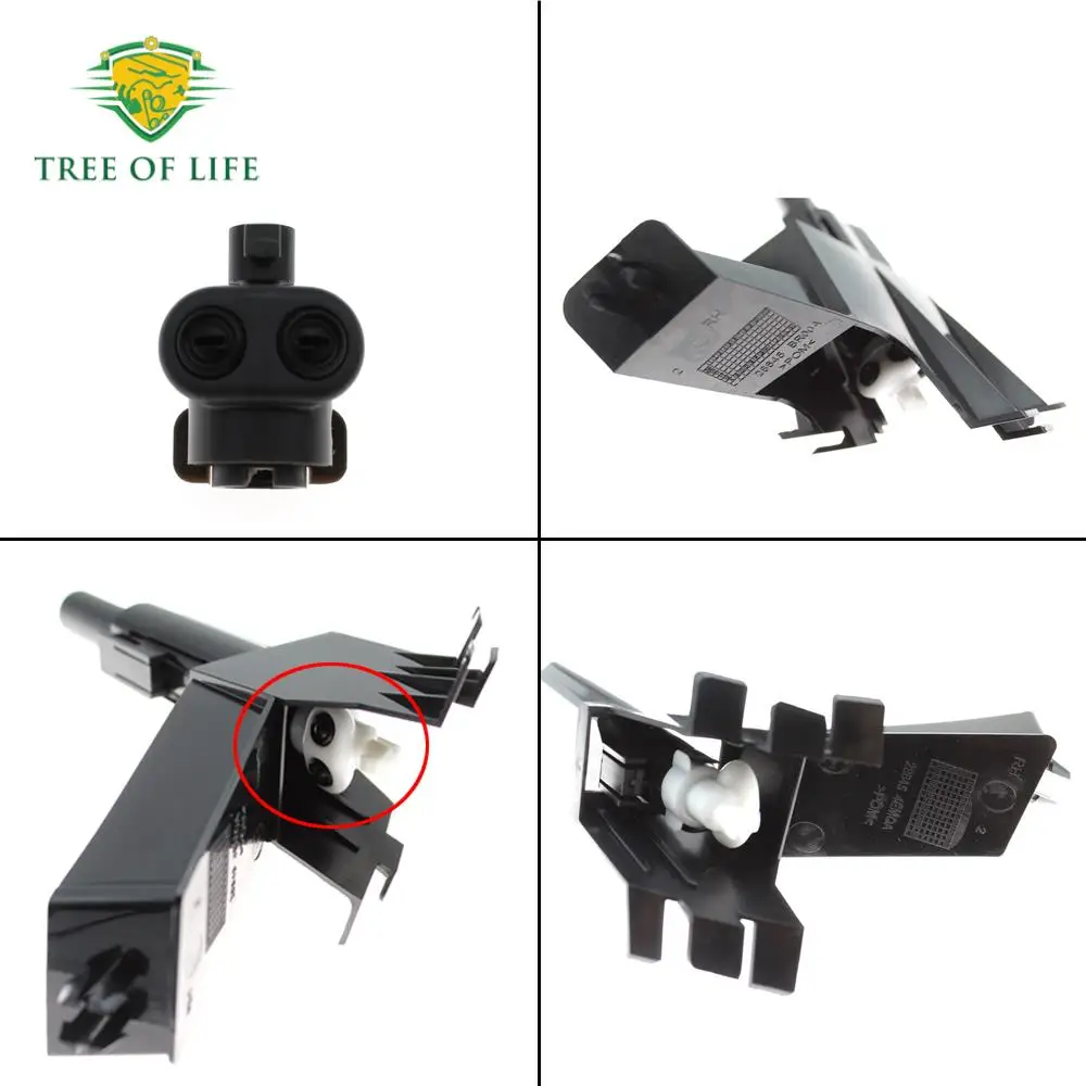 For Nissan Qashqai For Ford Focus Mondeo Wins Car Headlamp Headlight Cleaning Washer Spray Nozzle Jet Cover Cap Holder Connector