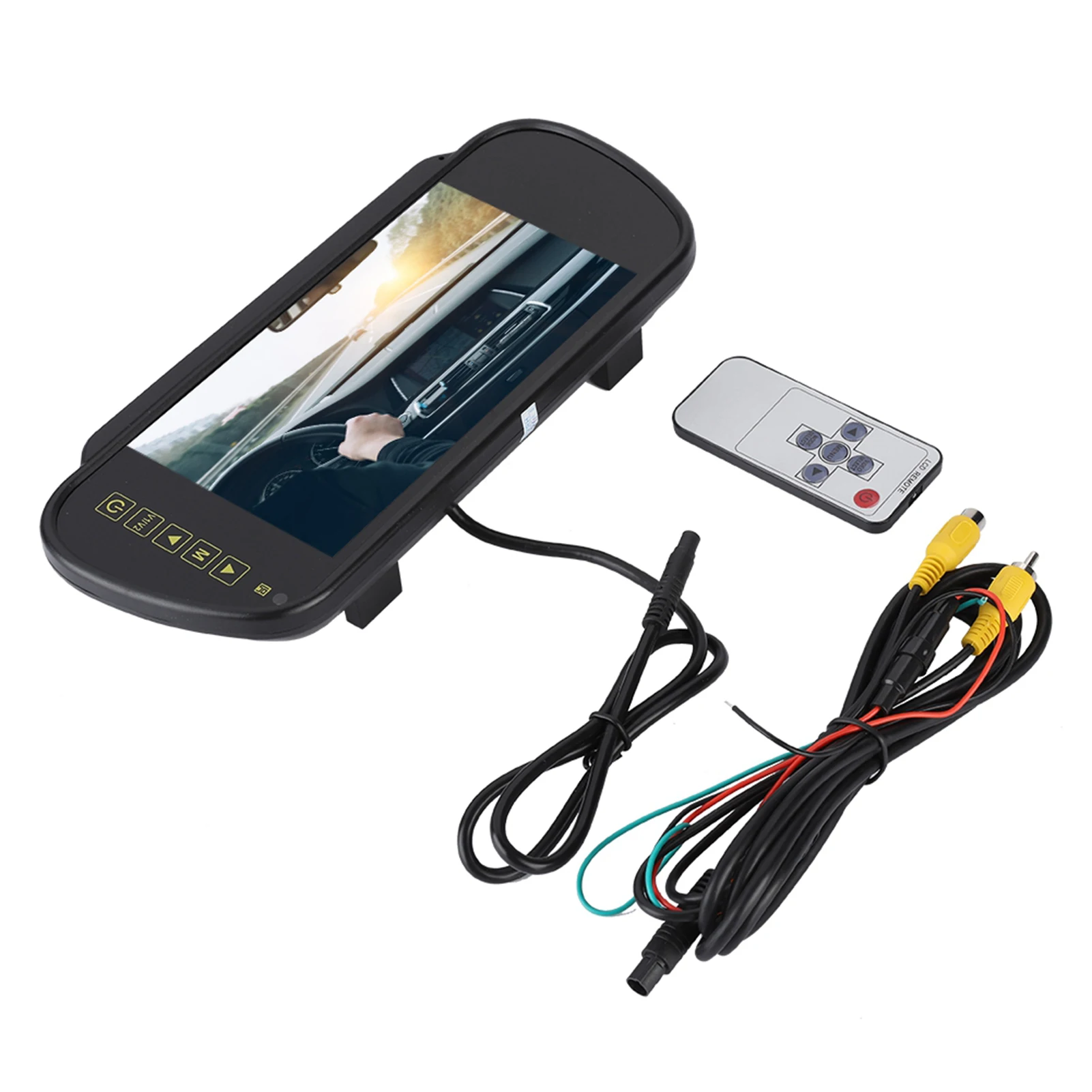 Rear View Mirror Monitor 7inches LCD Display Backup Camera Monitor for Rear View Camera