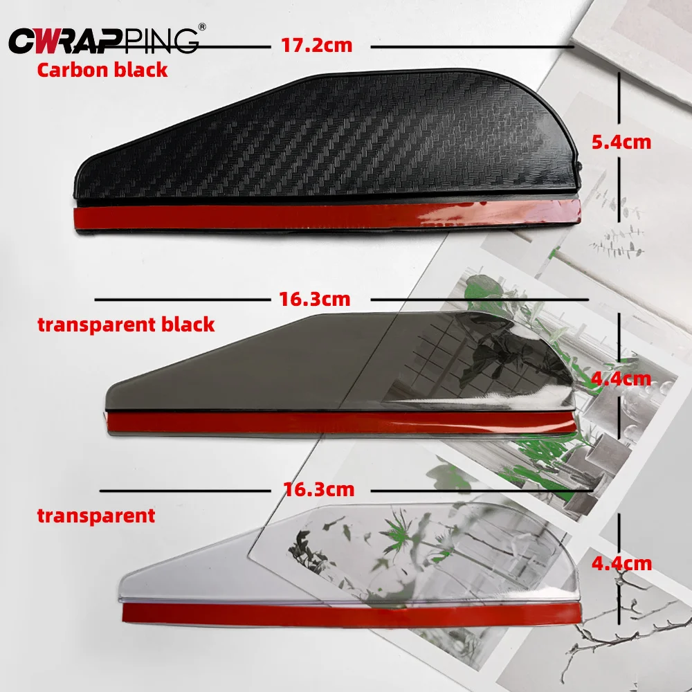 2PCS Car Rearview Mirror Rain Eyebrow Carbon Fiber Rain Shield Sun Shade Clear Vision Protector for Auto Mirror Accessories