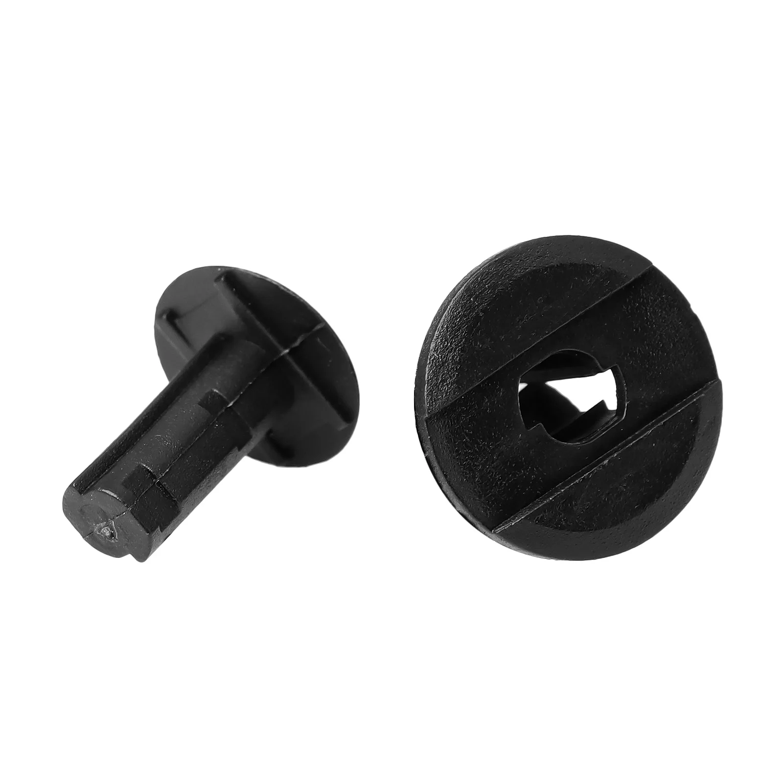 8mm Car Retainer Clips Plastic Fasteners Kit Auto Trim Panel Clip Black Car Body Bumper Rivet Set Replacement Push Pin 50PCS