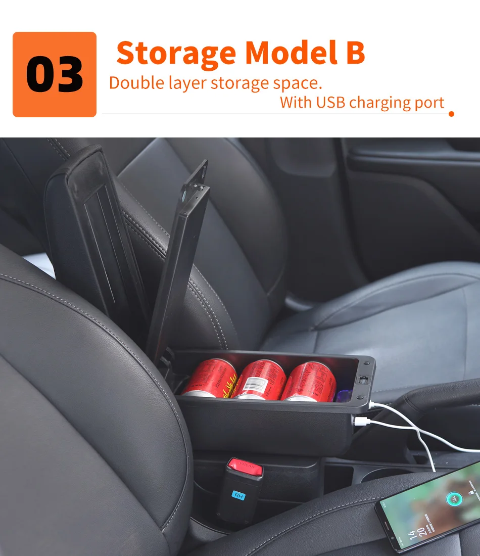 For Volkswagen Golf 6 Armrest Box For VW Golf 6 Golf 5 Mk6 MK5 Jetta 5 Car Armrest For VW Sagitar Storage Box Interior details