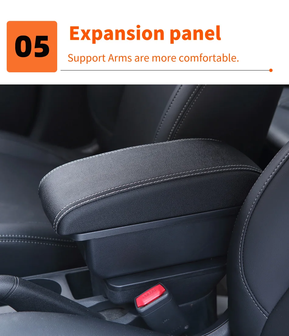 For Volkswagen Golf 6 Armrest Box For VW Golf 6 Golf 5 Mk6 MK5 Jetta 5 Car Armrest For VW Sagitar Storage Box Interior details