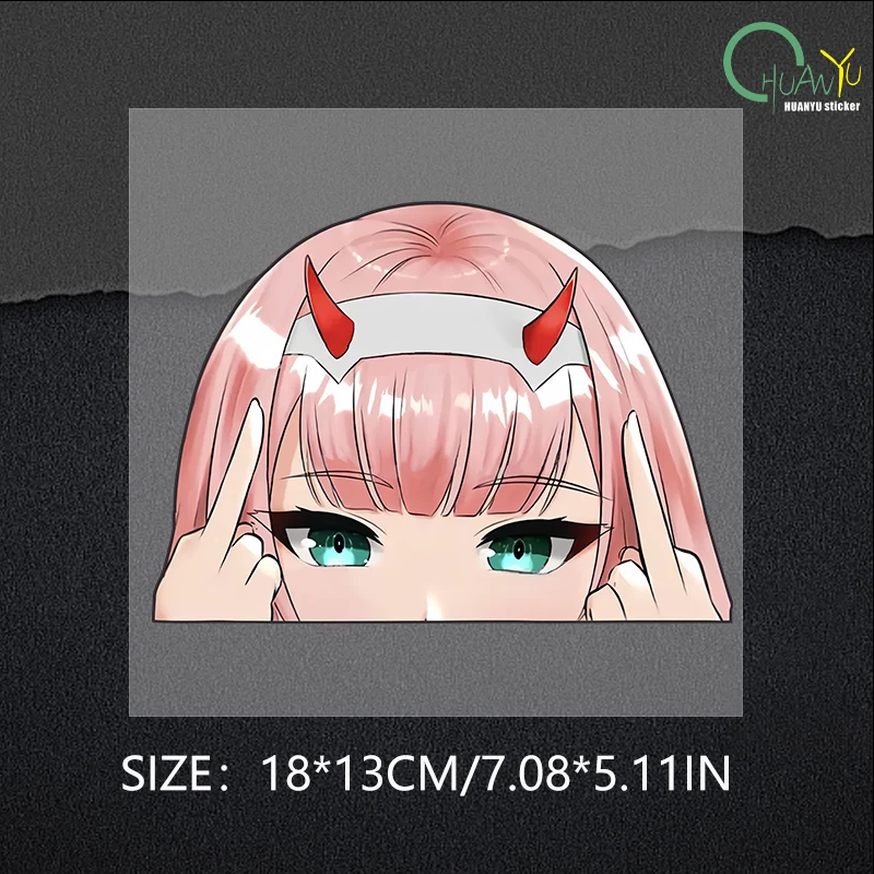 Kasi Car Sticker Personalized Cartoon Japanese Cute Girl Animation anime Auto Body Motorcycle Bumper Reflective Decal