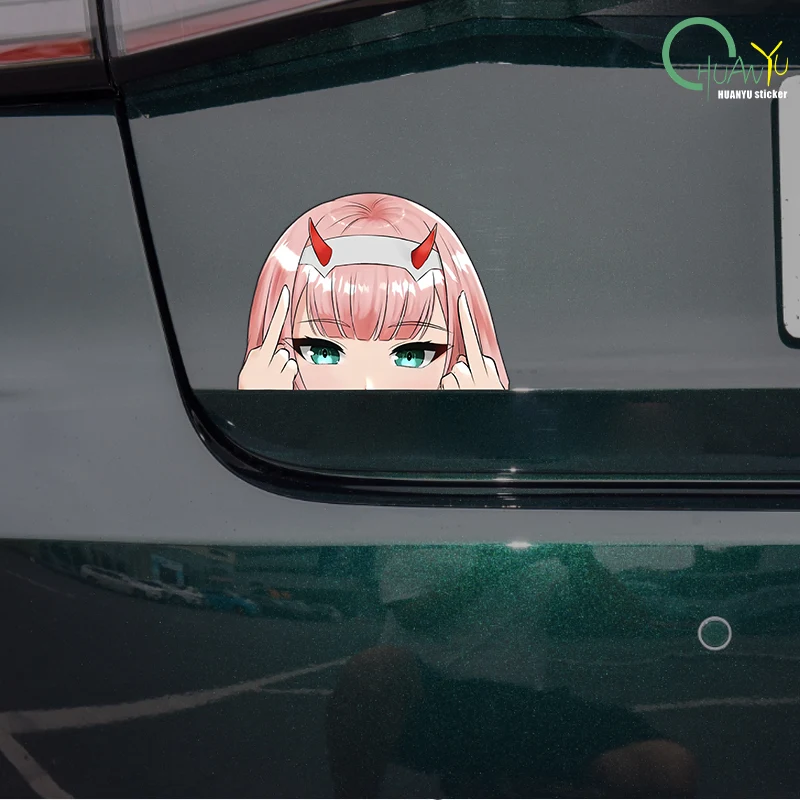 Kasi Car Sticker Personalized Cartoon Japanese Cute Girl Animation anime Auto Body Motorcycle Bumper Reflective Decal