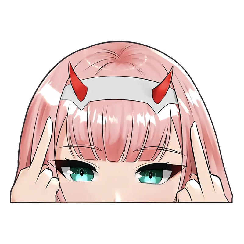Kasi Car Sticker Personalized Cartoon Japanese Cute Girl Animation anime Auto Body Motorcycle Bumper Reflective Decal