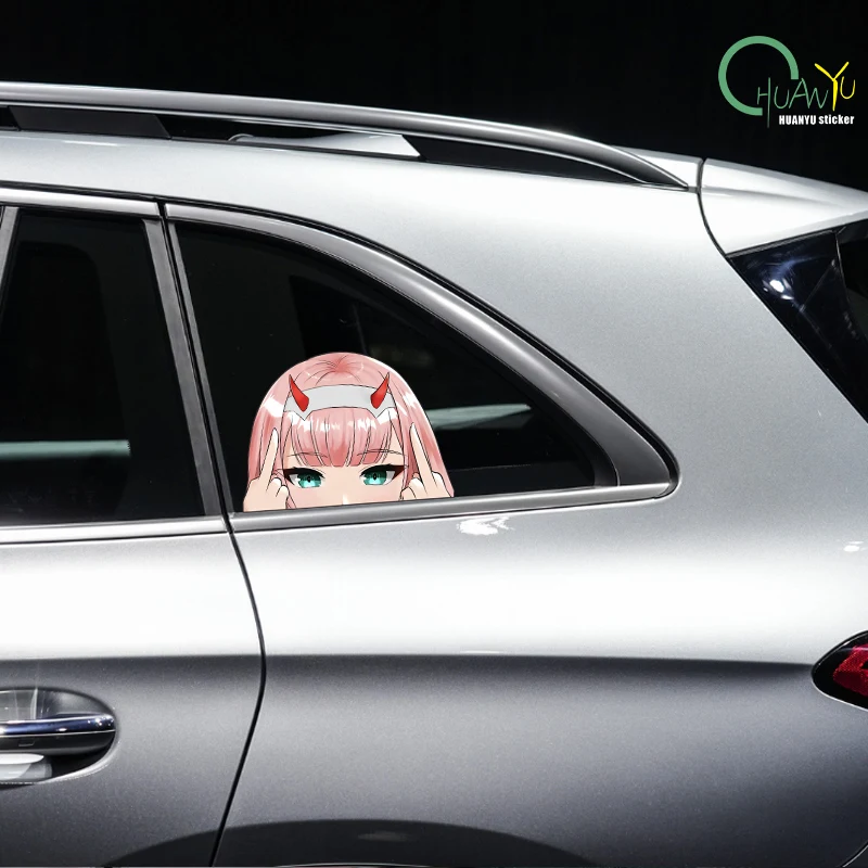 Kasi Car Sticker Personalized Cartoon Japanese Cute Girl Animation anime Auto Body Motorcycle Bumper Reflective Decal