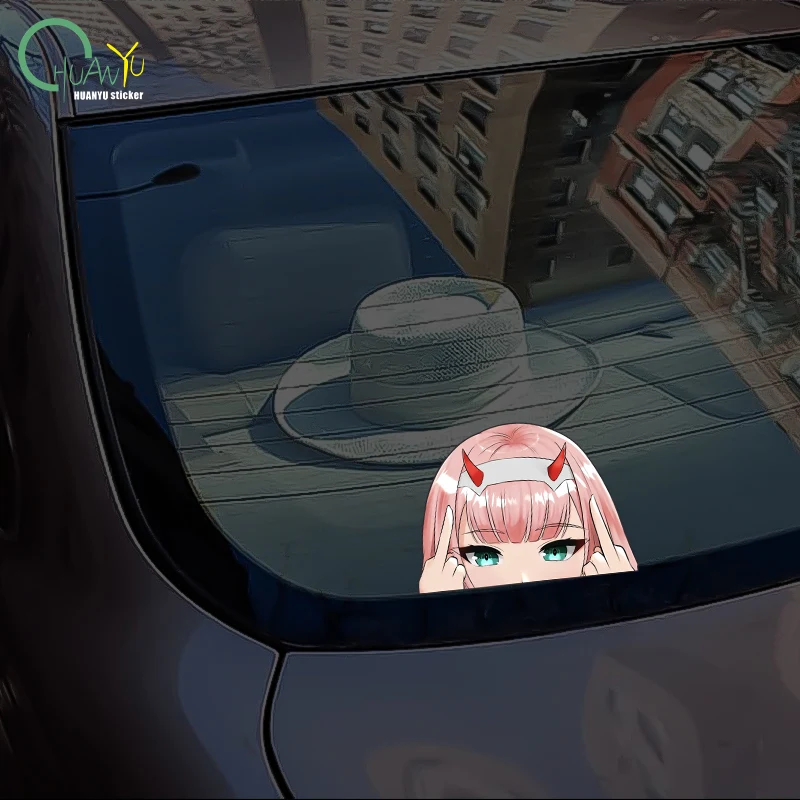 Kasi Car Sticker Personalized Cartoon Japanese Cute Girl Animation anime Auto Body Motorcycle Bumper Reflective Decal