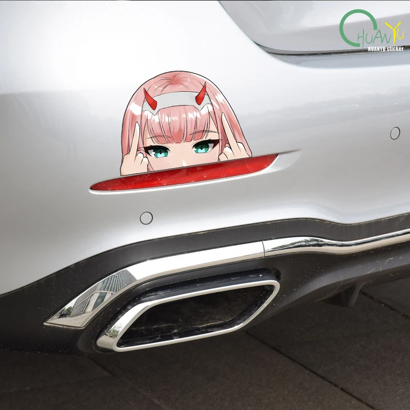 Kasi Car Sticker Personalized Cartoon Japanese Cute Girl Animation anime Auto Body Motorcycle Bumper Reflective Decal